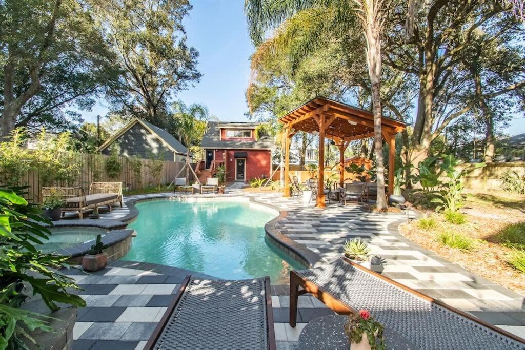 Unique Studio W Pool Spa & Gardens Near Downtown Джексонвілл Екстер'єр фото