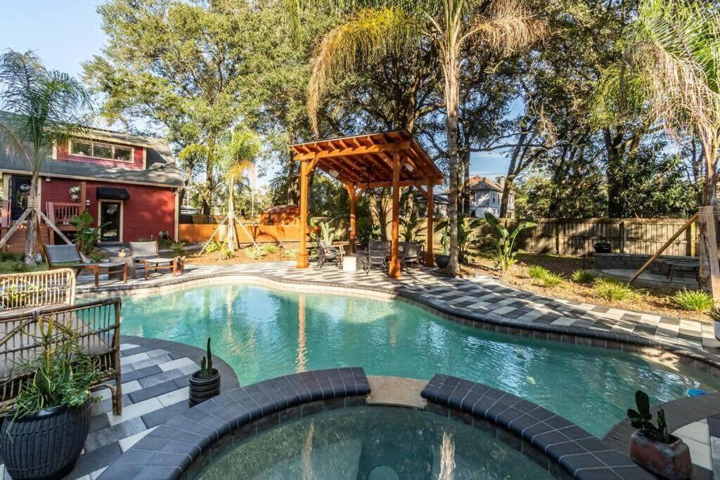 Unique Studio W Pool Spa & Gardens Near Downtown Джексонвілл Екстер'єр фото